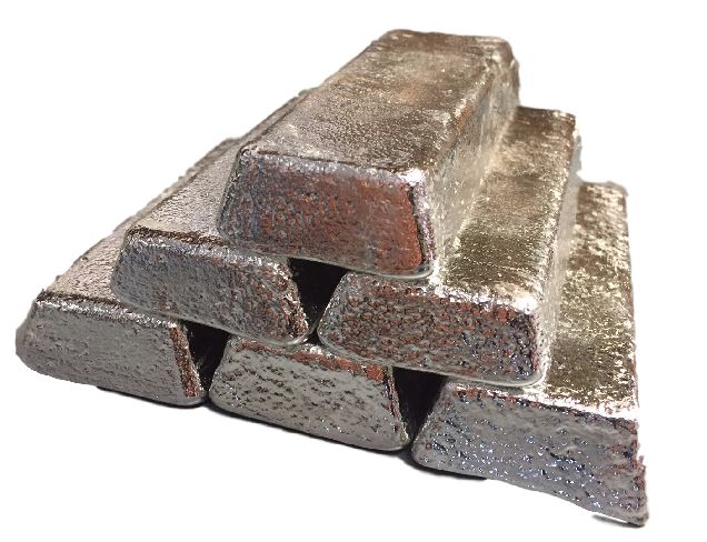 2 Lbs Britannia Alloy Pewter Bars – Lead-Free, Raw Metal For Casting & Crafting By MetalShipper
